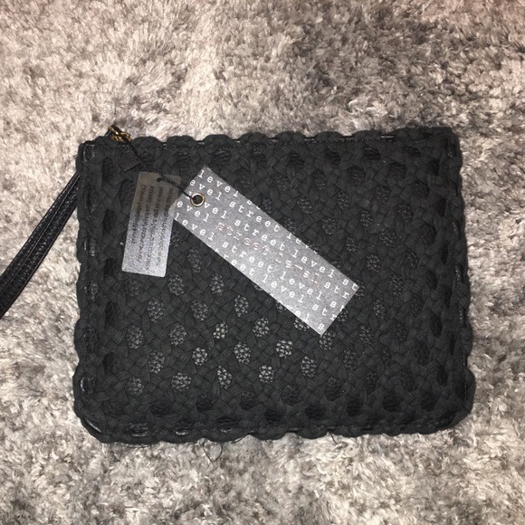 NWT Street Level Black Wristlet Clutch - Picture 2 of 7